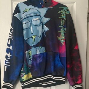 Members Only Rick and Morty Multicolor Pullover Hoodie